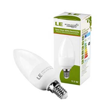 LE® 5,5W E14 C37 LED Lampe mit Verpackung